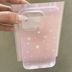 Star Ins Matte Half - Transparent Anti - Drop Protective Case - iPhone 16 (Pink)