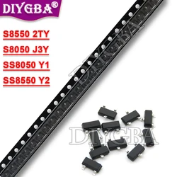 100PCS SOT23 SMD Chipset Assortment Pack (S8050 J3Y)