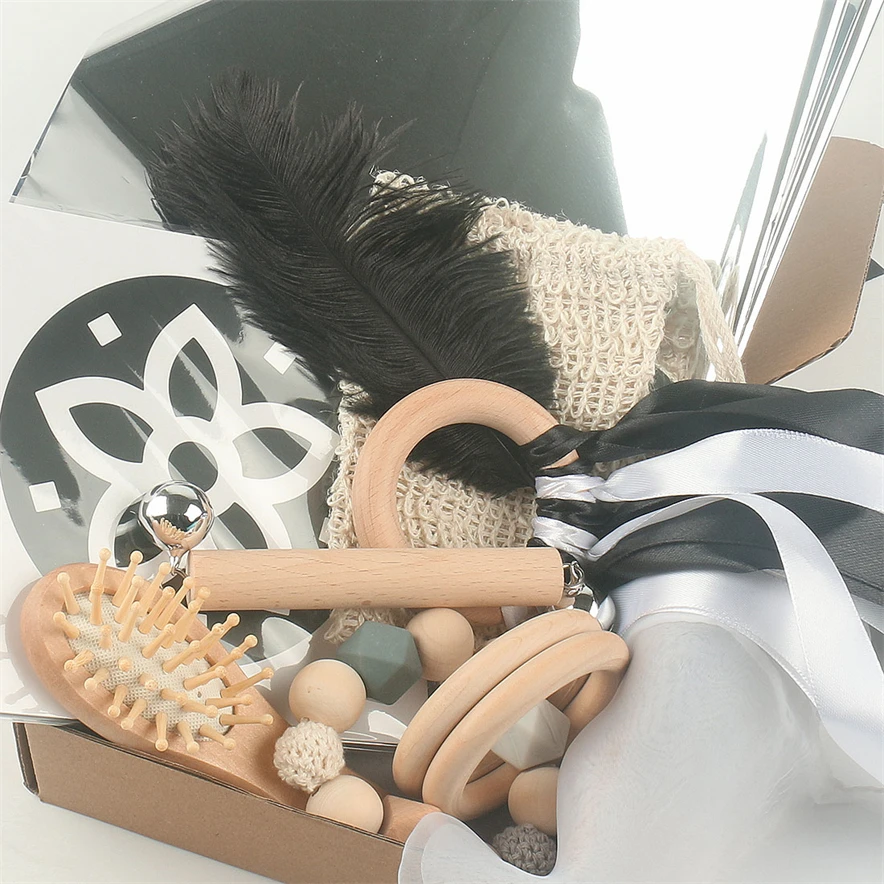 

Montessori Wooden Toys Black And White Sensorial Materials 0-3M Learning Educational Toys Teaching Aid Kids Gift D44Y