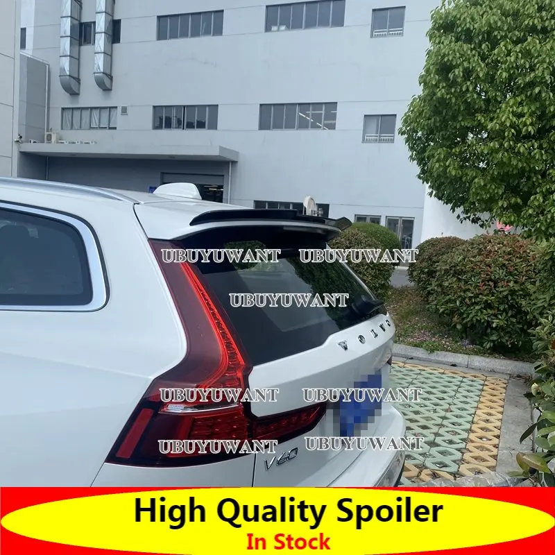 

For Volvo V60 2017 2018 2019+ Spoiler ABS Car Trunk Lip Wings Tail Spoiler V60 Accessories Dedicated Decoration