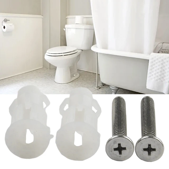 Lunette Toilette Kit Fixation Abattant WC Vis Inox Rondelles