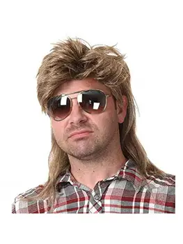 1 Unisex wig men's 80s costume Fancy Party accessory Cosplay wig 1
