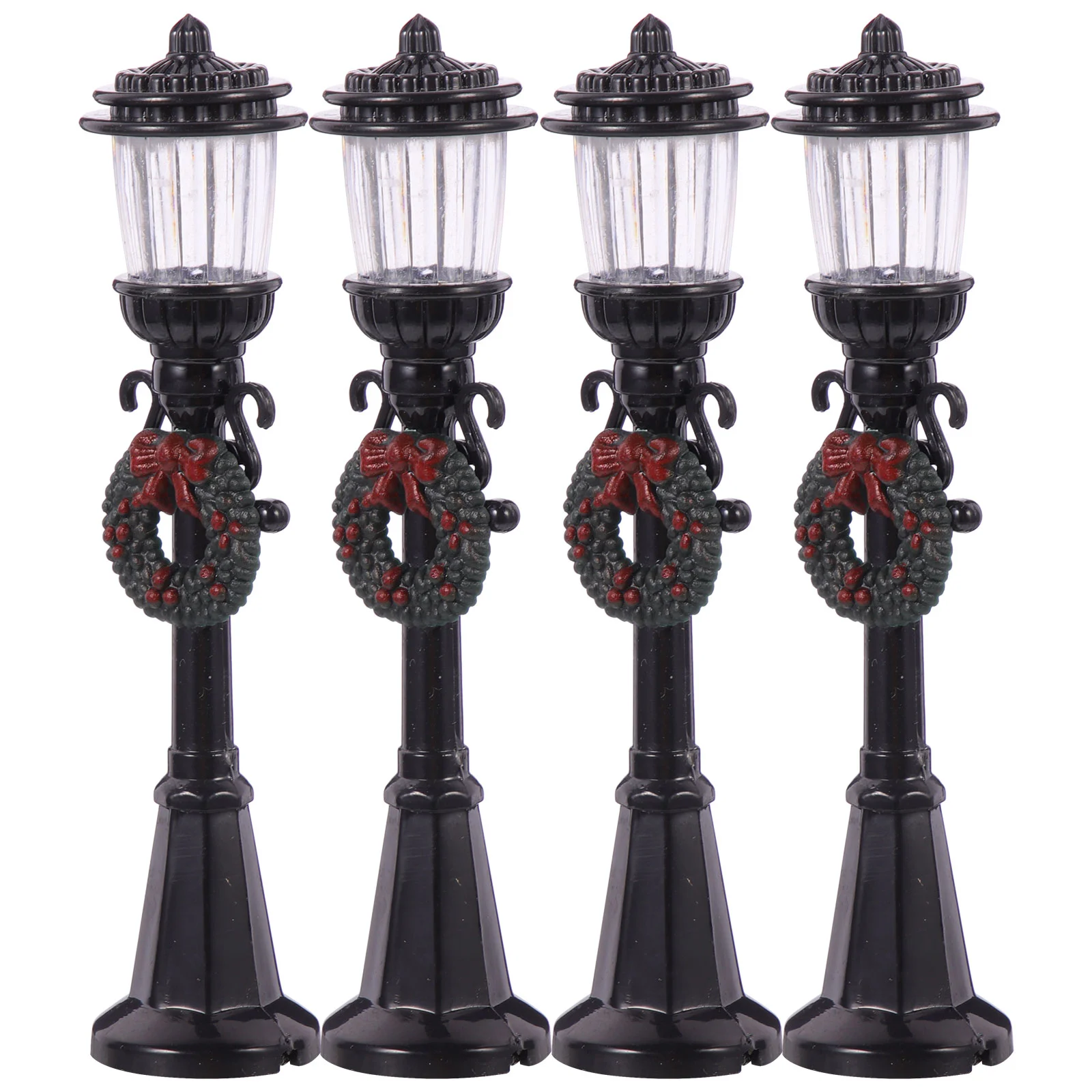 

Train Lantern Lamp House Street Light Accessories for Micro Landscape Decor