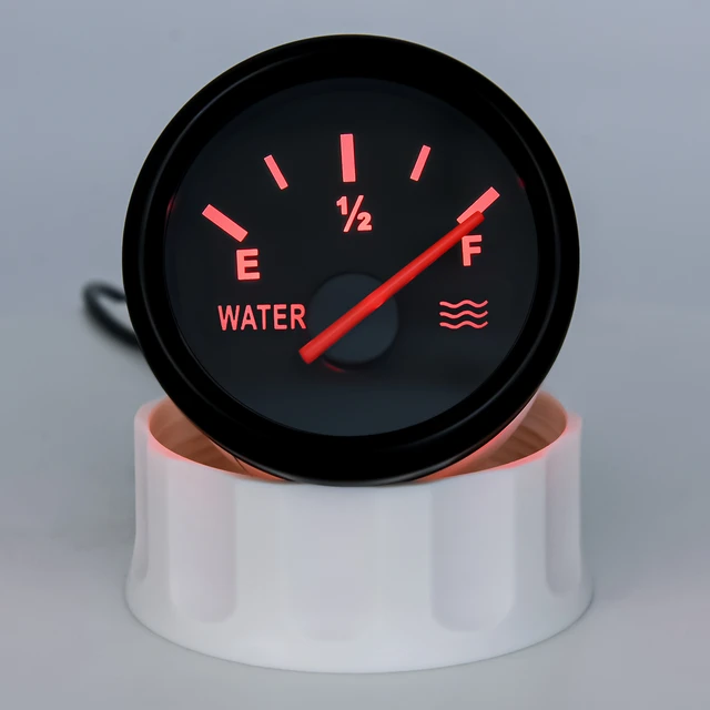 Jauge de température d'eau pour voiture, camion, bateau, capteur de  température, compteur de moto, indicateur de véhicule pour auto avec  rétroéclairage rouge, 40 à 120 ℃, 2 , 52mm
