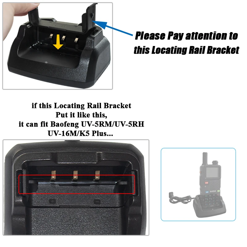 UV-16M Battery Charger Dock UV-26 Desktop Charger Base Replacement K5 Pro Max UV