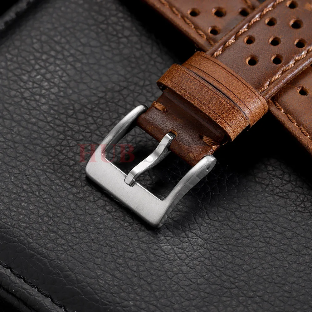 Premium Genuine Cowhide Leather Strap - Soft Breathable Retro Wristband