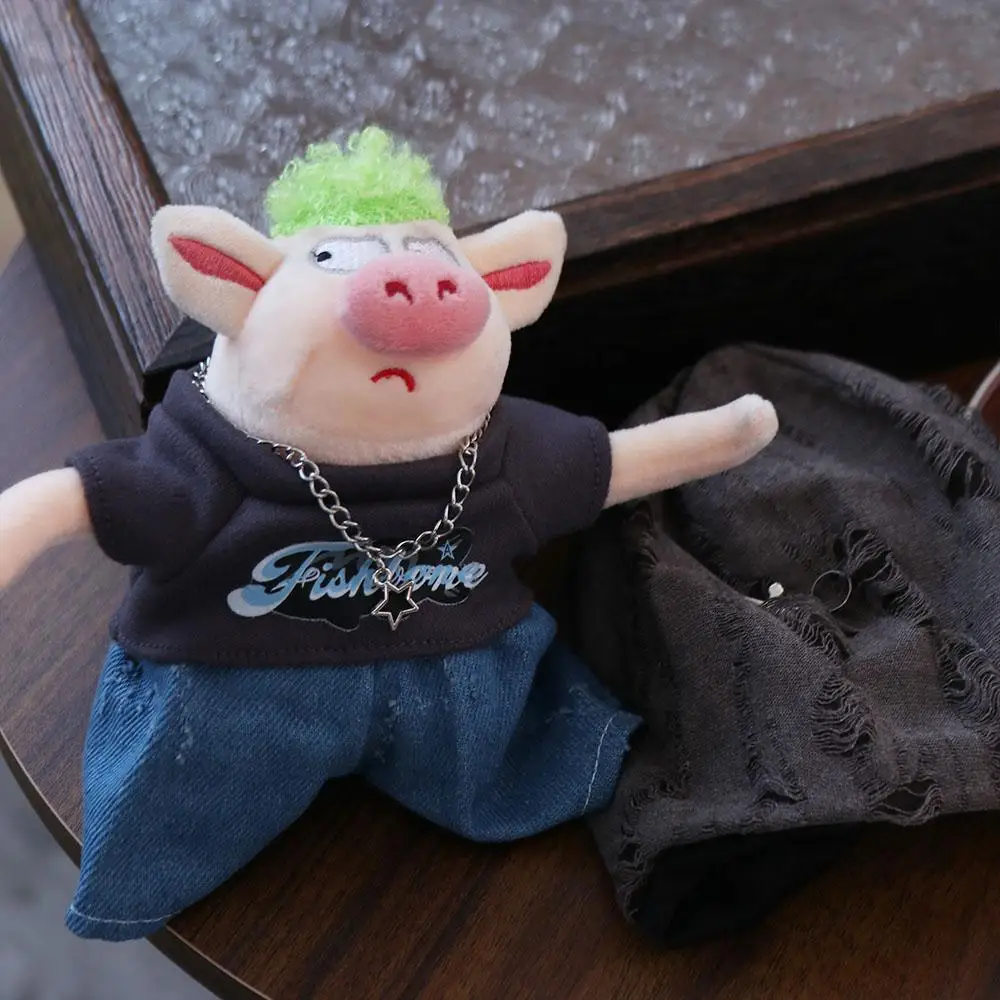 1 set Clothes Hat 20cm Cotton Clothes Pants Necklace Cotton 's Clothes Outfit Fashion Clothes Children's Gift