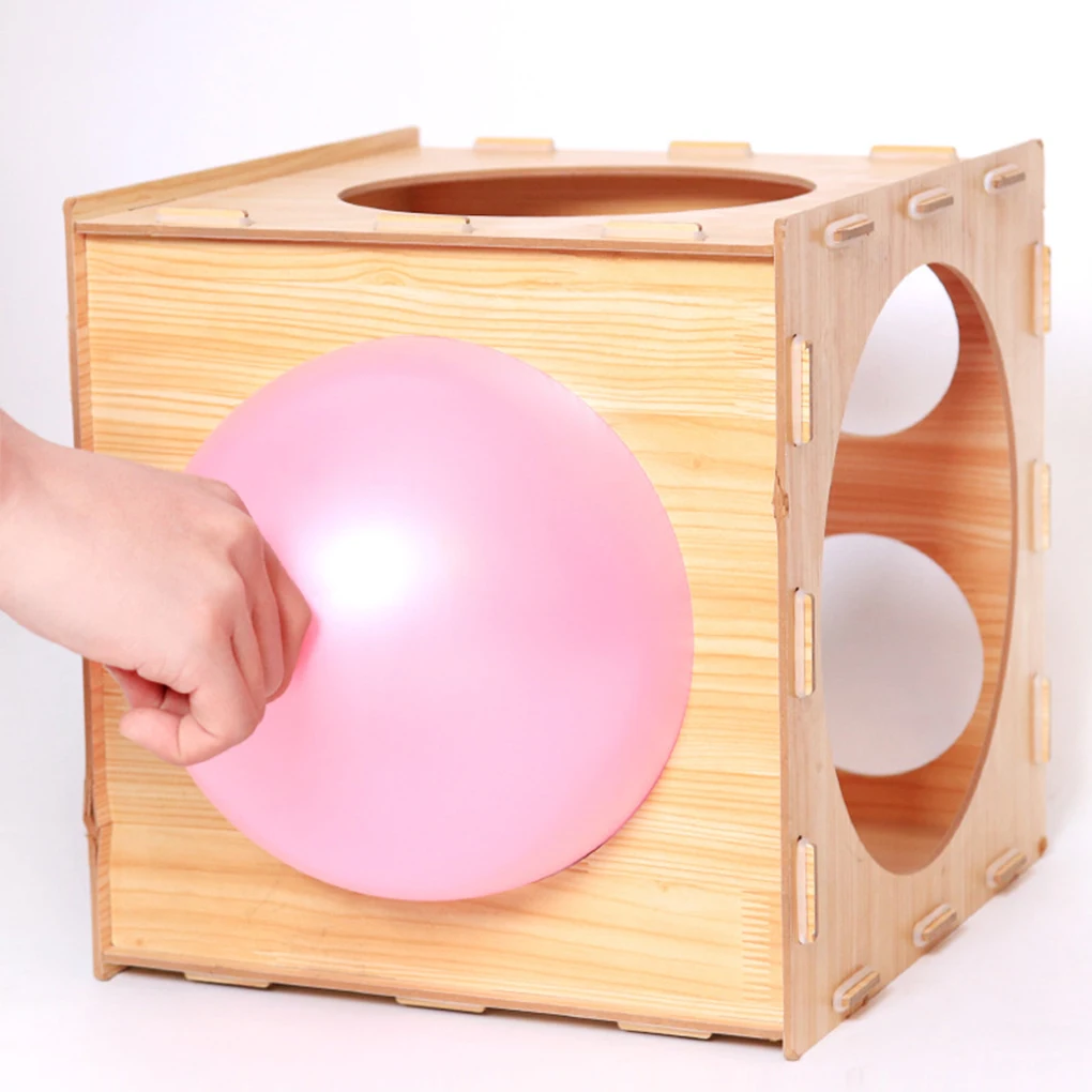 

Bamboo Wood Yellow Compact Balloon Sizer Collapsible For Easy Storage And Non-deforming Measurement