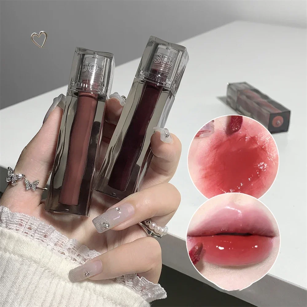Description Picture 3 of item6 Color Mirror Dyeing Lip Gloss Moisturizer Liquid Lipstick Waterproof Long Lasting Pink Lip Tint Korean Natural Makeup Cosmetic