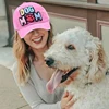 New Dog Mom Embroidered Adjustable Baseball Cap Women Washed Patch Snapback Casual Dad Hat Outdoor Cotton Hip Hop Trucker Caps 2