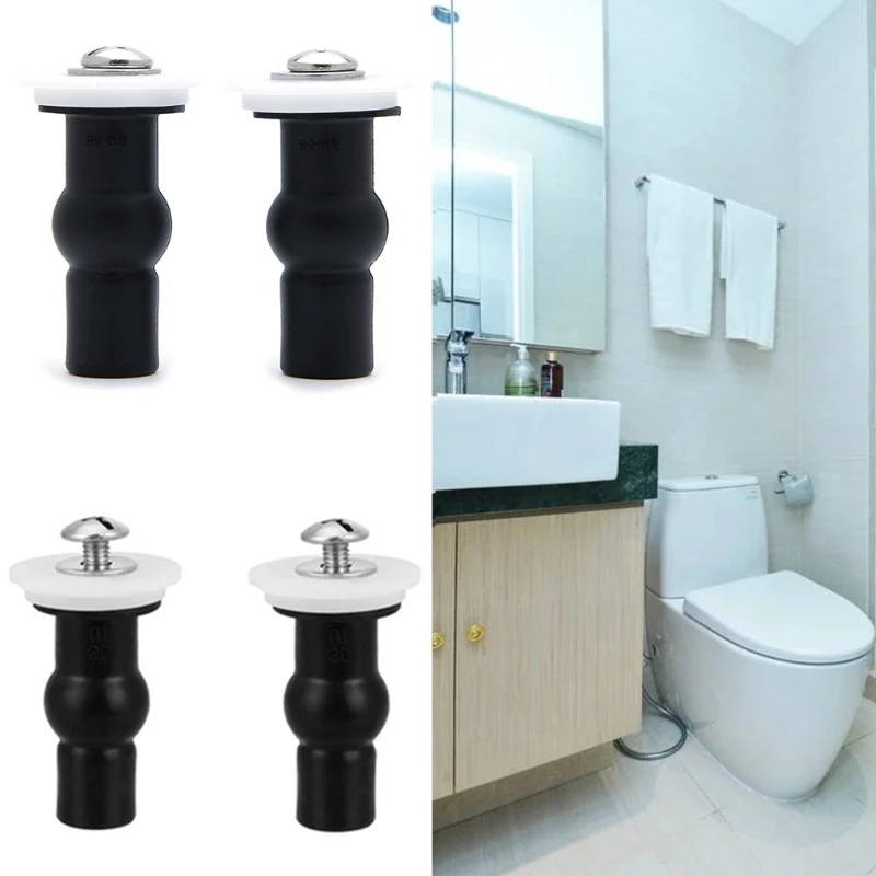 LXAF Toilet for Seat Fixing Screw Bolts Universal Toilet Lid Screws for Securing The Seat Onto The Bowl（2 P