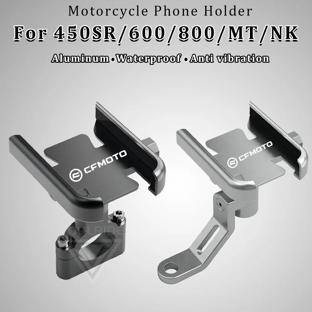 Premium Aluminum Motorcycle Phone Holder Stand - Universal Fit