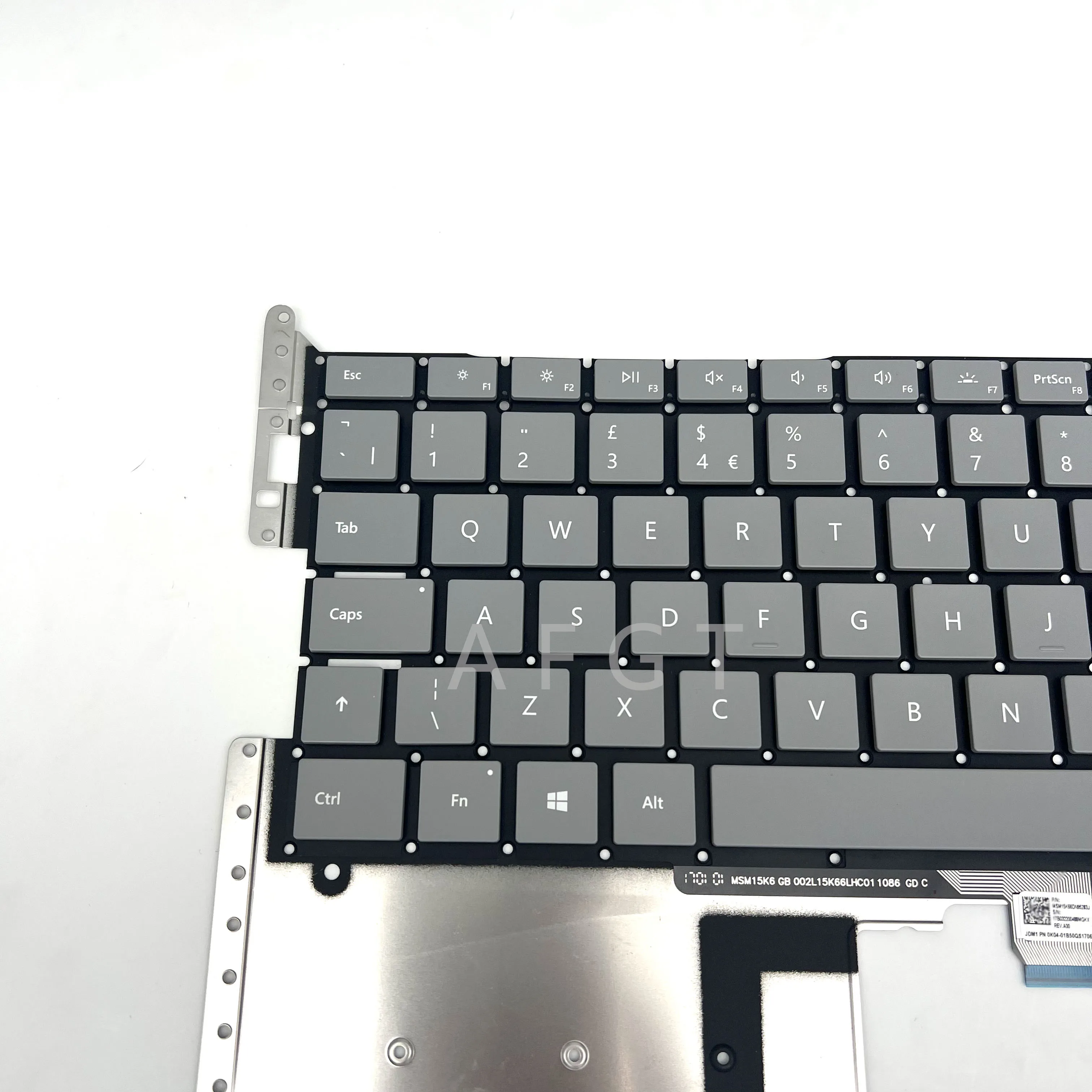 Original Keyboard For Microsoft Surface Laptop 1 2 Notebook Keyboard 13.5inch 1769 1782 Gray UK US Layout New