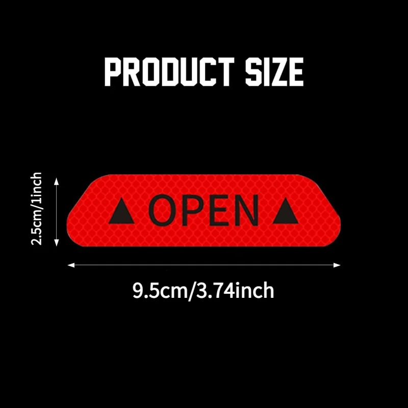 YITAPE 4PCS 반사 자동차 휠 림 스티커 야간 안전 경고 스트립 트럭 SUV 용 자동 도어 충돌 방지 데칼 테이프