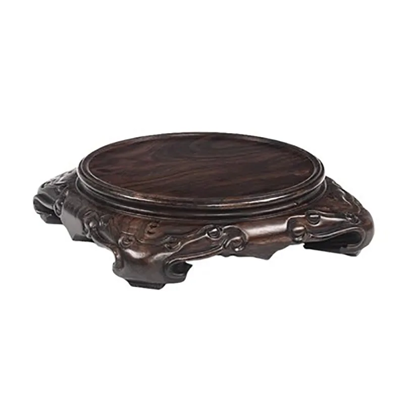 Solid Wood Bracket Decorations, Strange Stones, Tea Pot, Bonsai Vase, Flower Pot, incense burner, Buddha Statue, Circular Base