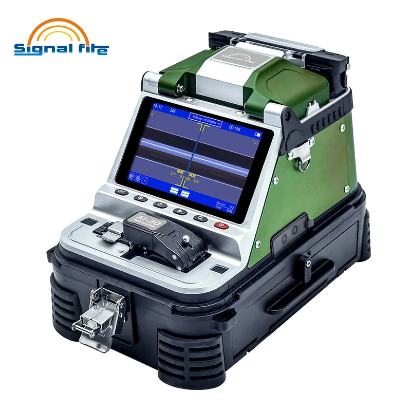 AI-20 AI-30 Original SIGANL FIRE Optial Fiber Fusion splicer Machine SM & MM With VFL OPM 5S Splicing Machine 6 Motors