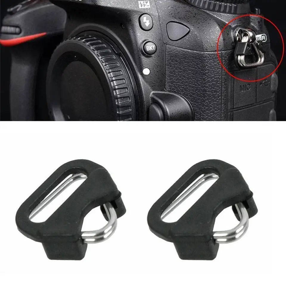 Portatarga Con Telecamera Set Di 4 Anelli A Divisione Triangolo Per Cinghia Fotocamera - Compatibile Con Fujifilm, Leica, Nikon, Canon, Sony Foto&Tech Lug Ring - Foto 6