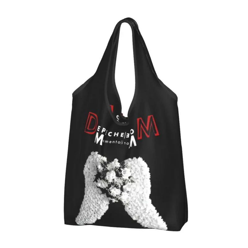 

White Wings Depeche Cool Mode Large Reusable Bags Shopping Washable Foldable Grocery Bags Lightweight Gift Eco Bags Durable