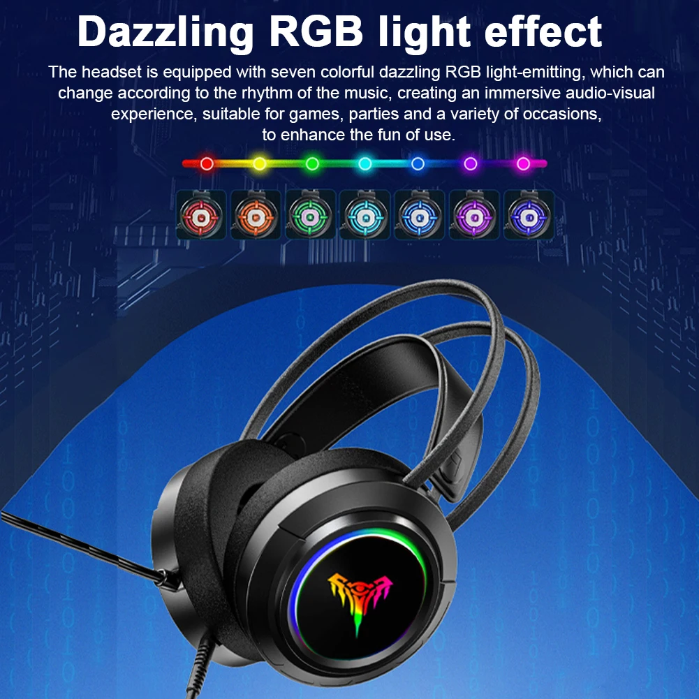 Gaming Headset with Mic Over Ear Headphones Gaming Headphones for PS4 PC Laptop