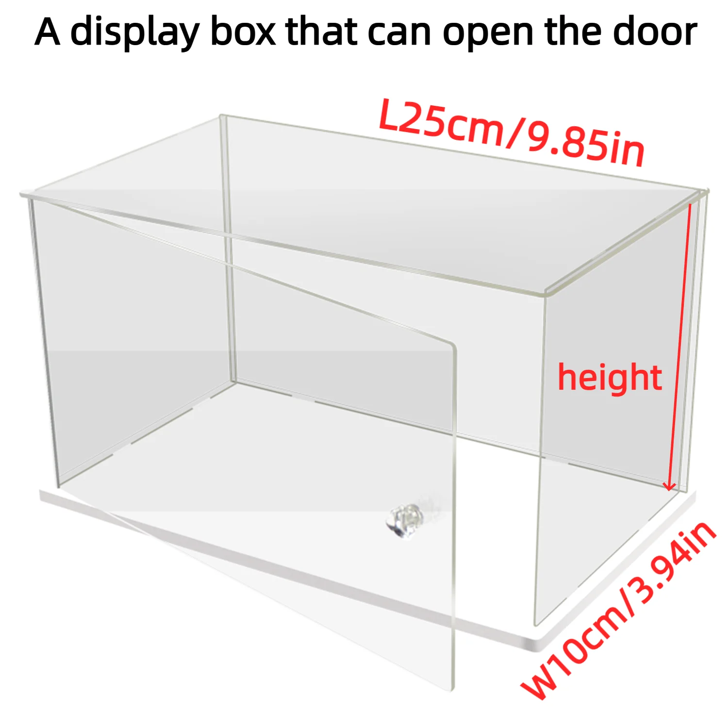 Elegant Display Box with Crystal Handle - Versatile Storage and Presentation Solution