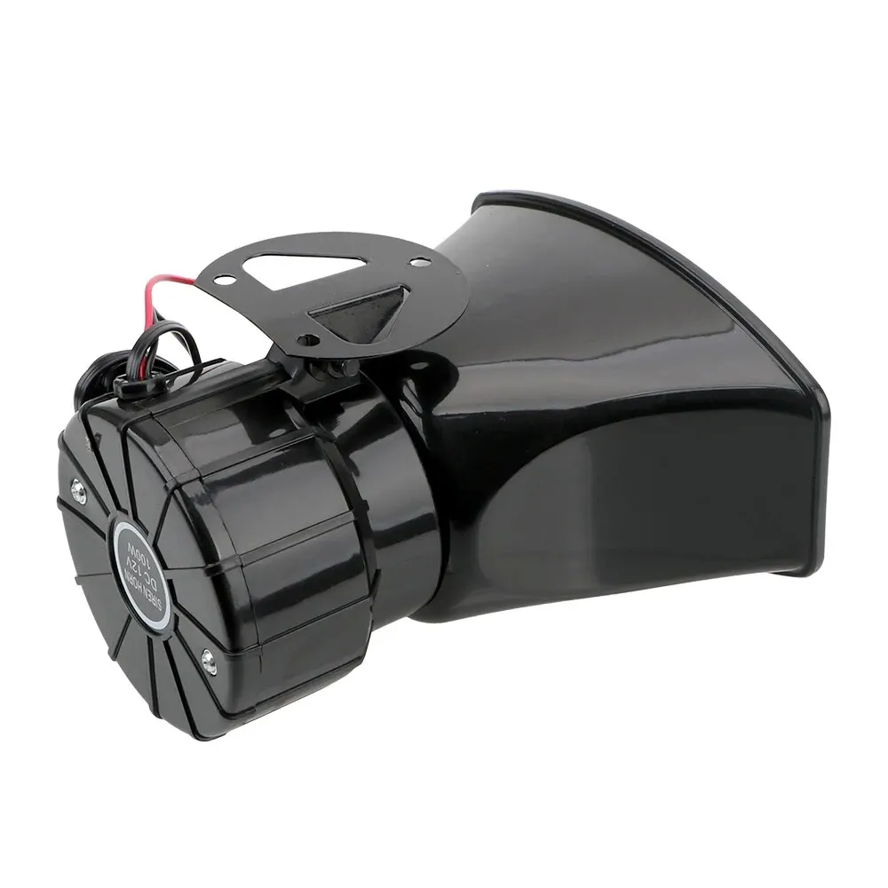 Mikrofon-PA-System, Notfallverstärker, Hupe, Lautsprecher, laute Autohupe, Polizeisirene, Lufthupe, Megaphon, Ton, 12 V, 100 W, Auto-Warnalarm – Detail 7