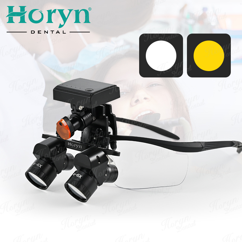 4X-6X 420mm Adjustable Binocular Dental Loupes 5W Led Light Medical Surgical Loupes Magnifying Glass Zoom  Eye Loupe