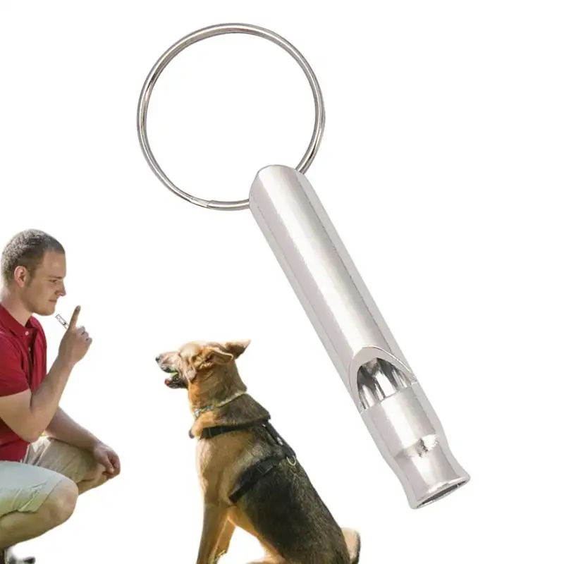 Ultrasonic Dog Whistle Aluminum Alloy Dog Recall Whistle Anti Barking Ultrasonic Tool Portable Training Tools Stop Bark