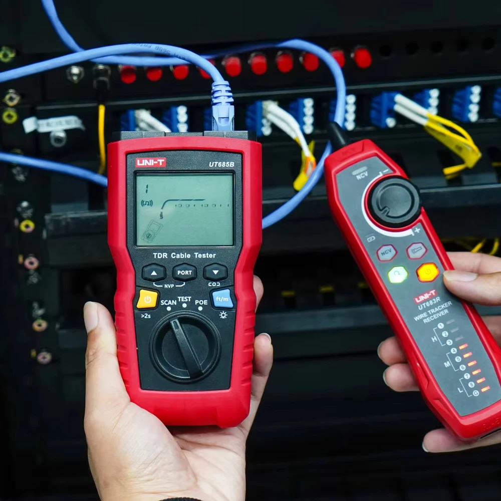 UNI-T UT685B Kit TDR Cable Tester POE Coaxial Network Line Finder Twisted Pair Locator Length Sequence Detector Wire Tracker