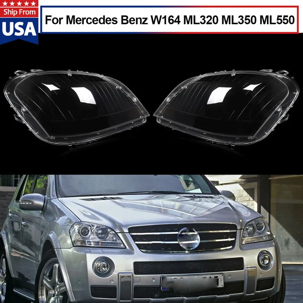 

Для Mercedes Benz W164 ML-класс ML350 ML500 2006-2008 крышка для линз передних фар
