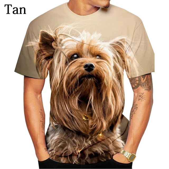 2022 Rundhals Kurzarm T Hemd Neueste Mode Niedlichen Hund Yorkshire Terrier  3D Gedruckt T-Shirt _ - AliExpress Mobile