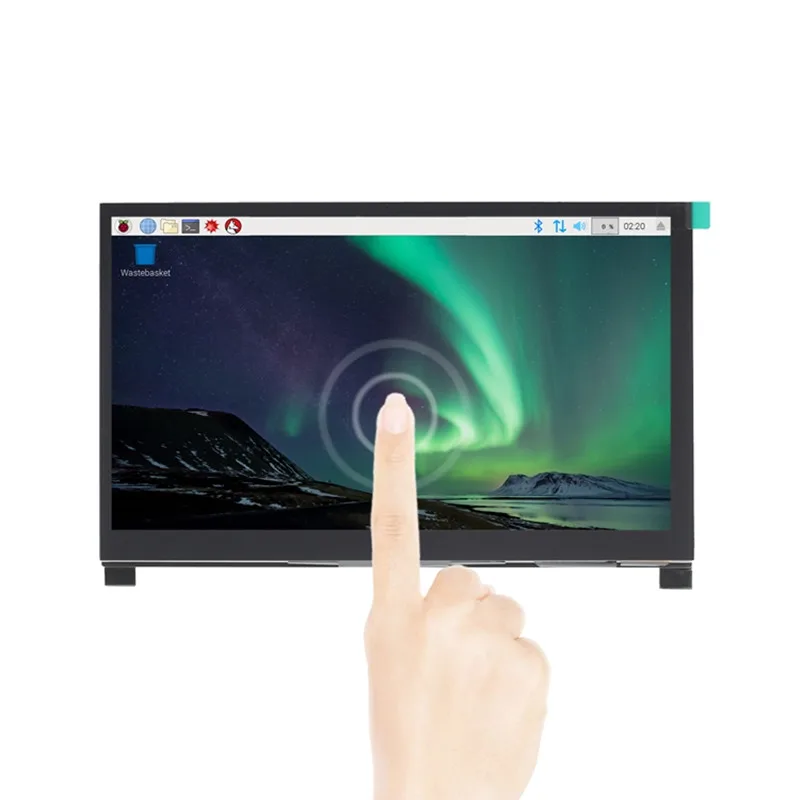 라즈베리 파이 3B+/4B 1024X600 HD IPS 용량성 터치 스크린 터치 모니터용 7인치 HDMI 디스플레이-H