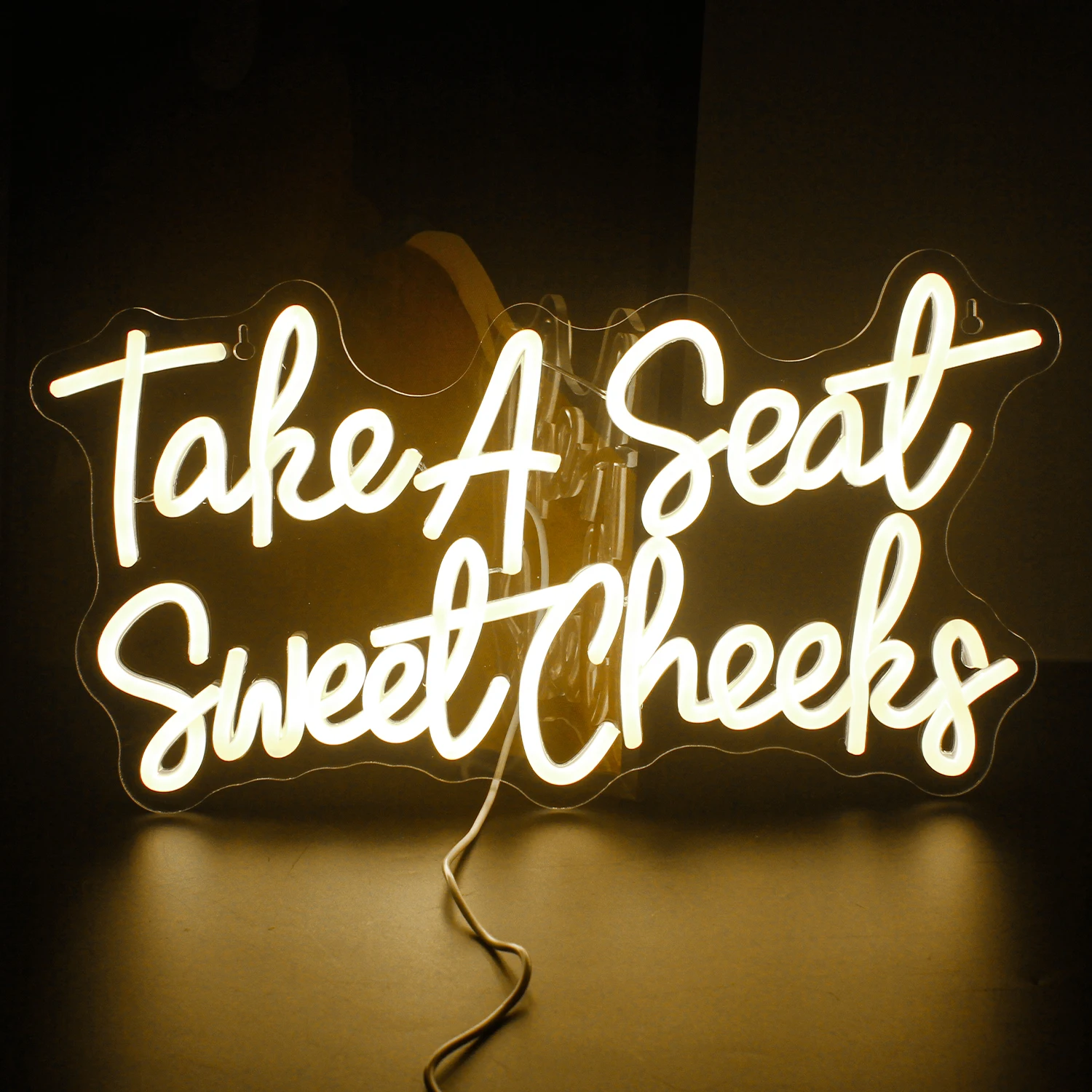 Take a Seat Sweet Cheeks Led Neon Sign USB Powered Neon Lights for Beautyroom Salon Decor Home Party ROOM Home Decoration Gifts salon home spa skin care whitening ozone facial steamer warm mist humidifier for face deep cleaning vaporizer sprayer