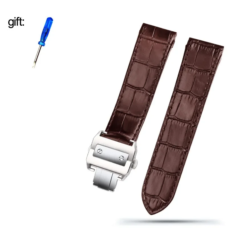 Premium Leather Watch Strap with Folding Buckle - Available in 20mm and 23mm