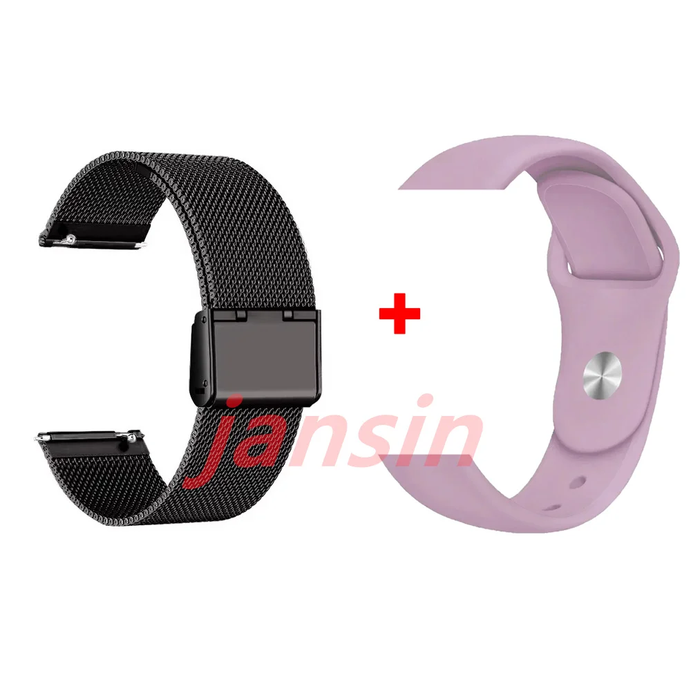 Dual-Pack Metal Watch Strap - 20mm/22mm Replacement Bands