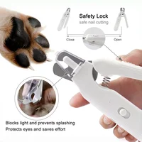 Pet Nail Clippers, Quiet Pet Nail Grinder with 2 LED Lights for Large Medium Small Puppy Dogs and Cats, Pet Nail Grooming Tool 3