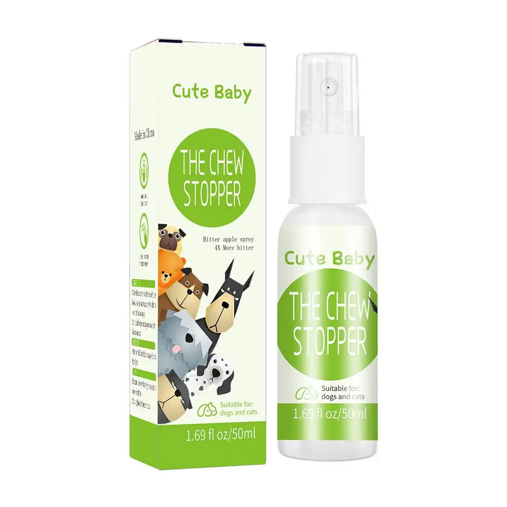 Chew Stopper Spray for Dogs to Stop Chewing Natural Ingredients No Chew Spray for Indoor Pet Training Aid Prevent Home Damage