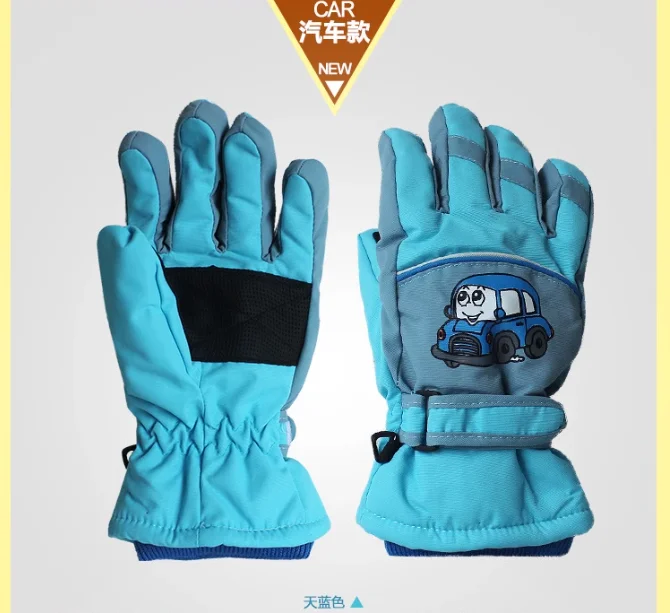 Children's Winter Skiing Windproof Thickened and Warm Gloves