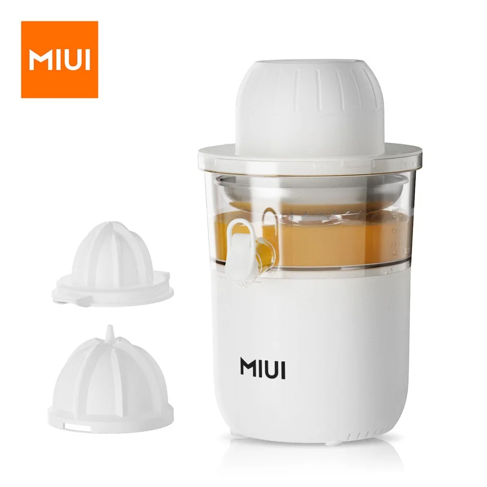 Juicer הדר חשמלי miui עם 2 קונוסים, נירוסטה שקט מיץ תפוזים מכונת מחץ, קיבולת גדולה, 850w