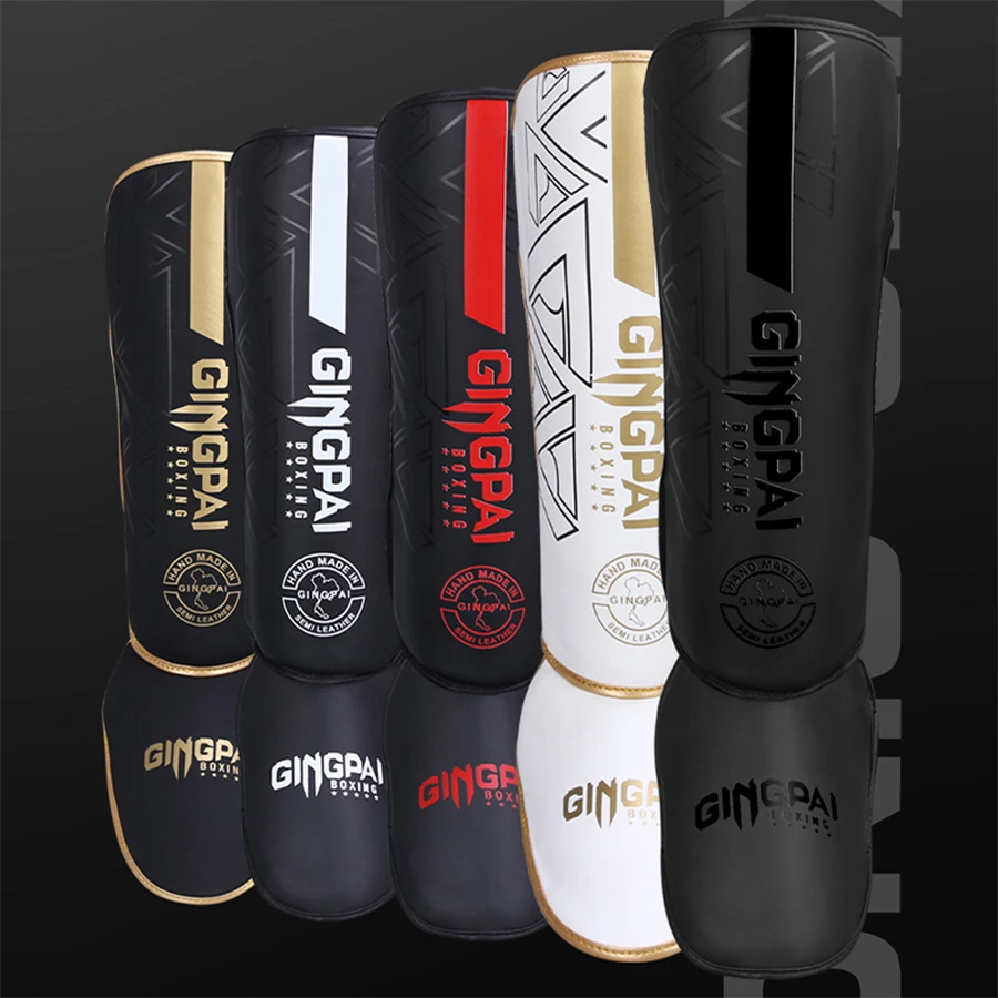 Boxing Shin Guards Ankle Protector MMA Muay Thai Training Leg Warmers Light Kicking Shin Pads One Pair
