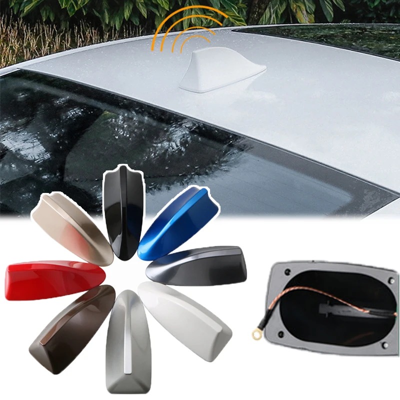 

Car Shark Fin Antennas Universal Auto Radio Signal Aerials Roof Antennas Car Styling Roof Decoration Auto Accessories Wholesale