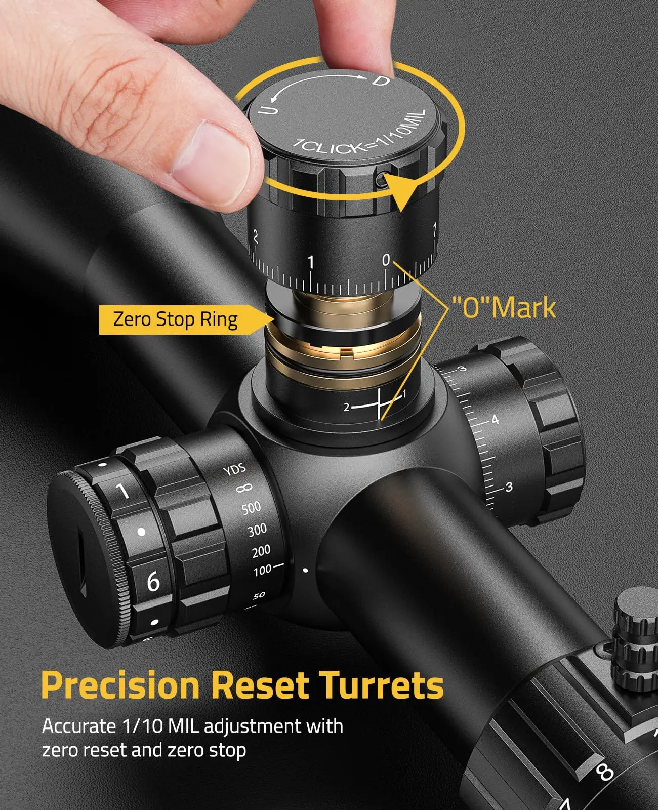 Scope Installation Adapter BearSwift 5-25x56 FFP First Focal Plane Illuminated Reticle Zero Stop Parallax