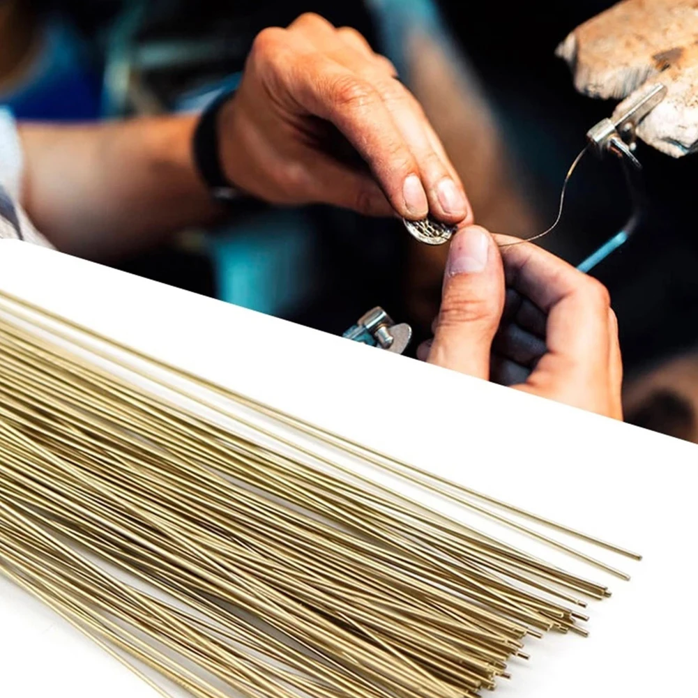 

Soldering Rods Silver Welding Rods Pendants Repair Silver-copper Alloy Soldering Wire 10pcs Earrings For Jewelry