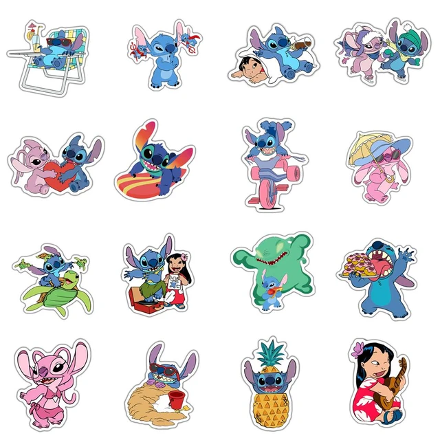 Disney Stitch Lilo 5Pcs/lot Flatback Planar Resin Acrylic Hair