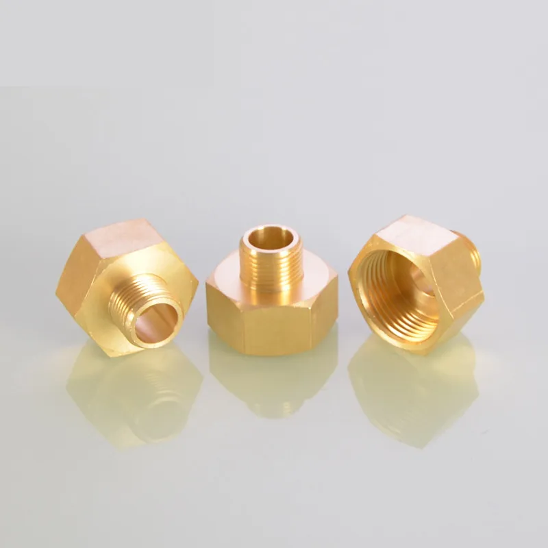 Brass 1/8 1/4 3/8 Female to Male Threaded Hex Bushing Reducer Copper Pipe Fitting Water Gas Adapter Coupler Connector pipe fitting