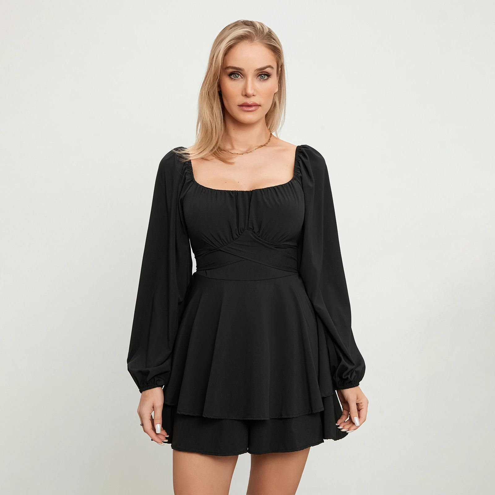 Women´s Spring Summer Loose Shorts Jumpsuit Solid Color