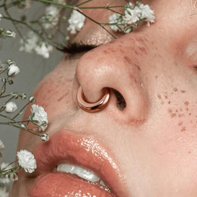 Diamday 18G Piercing Nez Acier Chirurgical L Piercing Nez Double