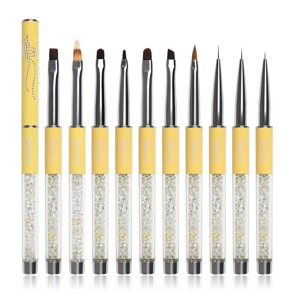 Nail Brush Acrylic Gel Brush For Manicure UV Gel Extension Pen For Nail Polish Painting Drawing Brush Rhinestone Manicure Tools 6