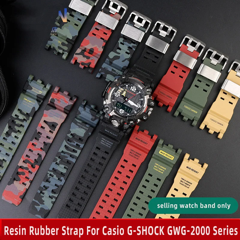 Accessori Per Orologi Per Casio G-Shock Gwg-2000/2040 Serie Mudmaster Cinturino In Gomma Di Ricambio Bracciale Sportivo In Resina Impermeabile Da Uomo