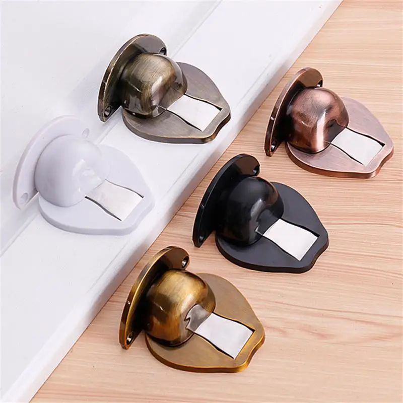 Magnetic Door Stops Hidden Door Holders Catch Floor Hidden Doorstop 304 Stainless Steel Stopper Nail-free Doorstop