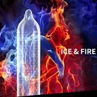 24/12PCS Eis Feuer Kondome Sex Spielzeug Für Männer Erwachsene Penis Hülse Partikel Kondome Sicher Empfängnisverhütung Paar Sexy liefert Sexshop 6